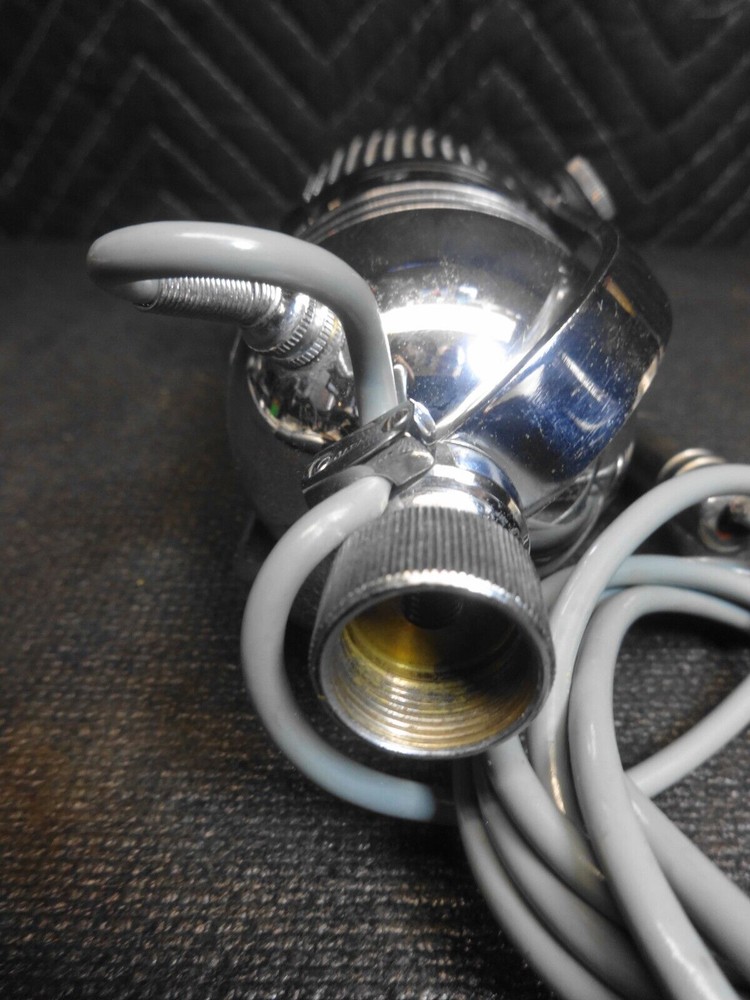 VINTAGE SHIELD M-102 PILL SHAPE CHROME MICROPHONE