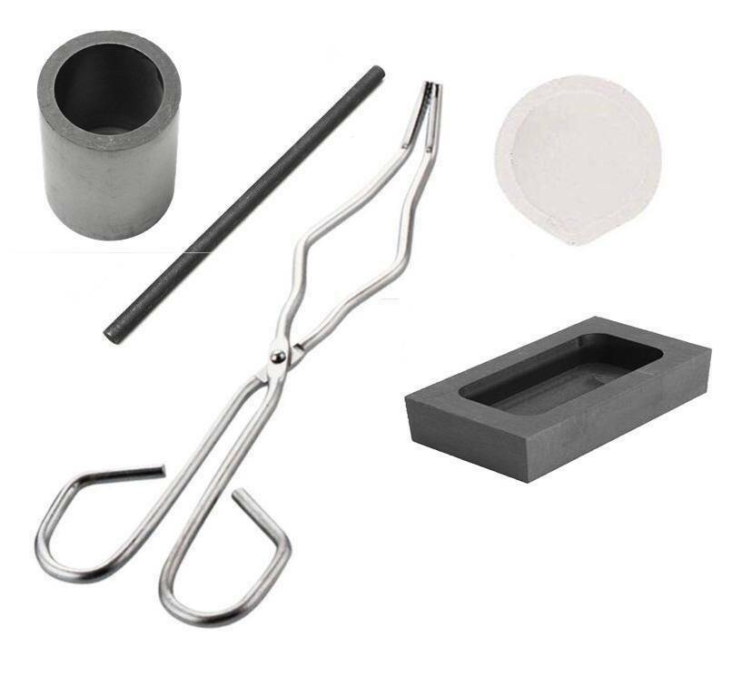 6x Graphite Ingot Crucible Mold Set Torch Melting Tool Kit For Gold & Silver HOT