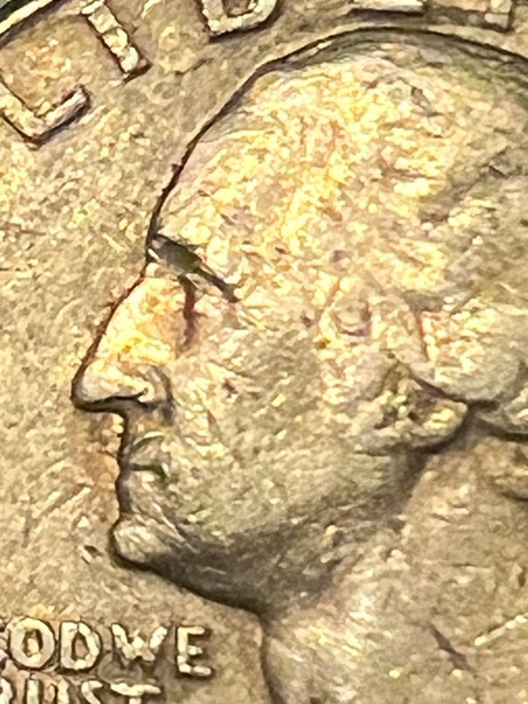 1988 D Mint Quarter 25 Cents Error - Rare