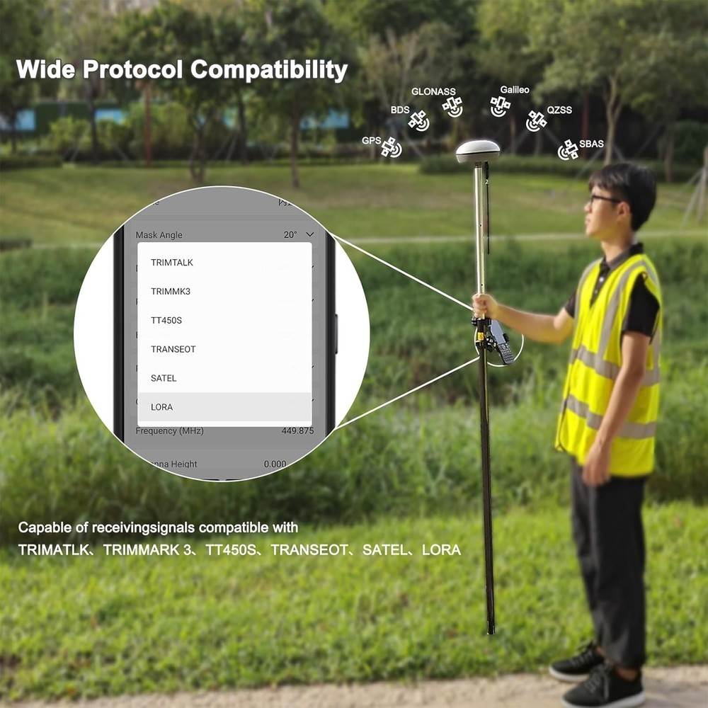 SMA20 Pro Base Station RTK PPK GNSS Receiver with Software Connect with Drones