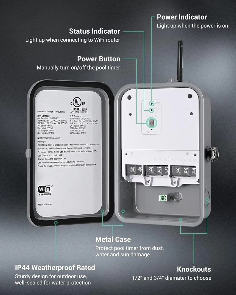 Smart Outdoor Water Heater Controller Timer