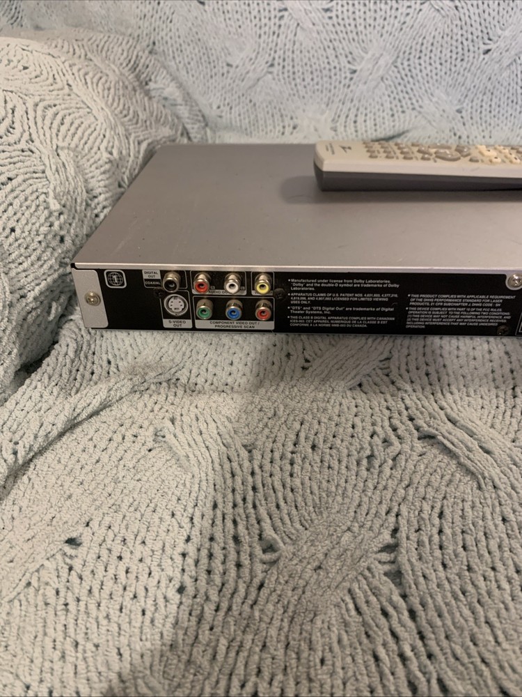 Zenith DVB412 DVD/CD Player Silver With Remote Progressive Scan