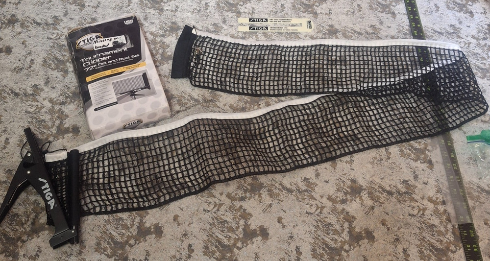 Stiga MasterSeries Tournament Clipper 72" Net & Post Set *Missing Bracket*