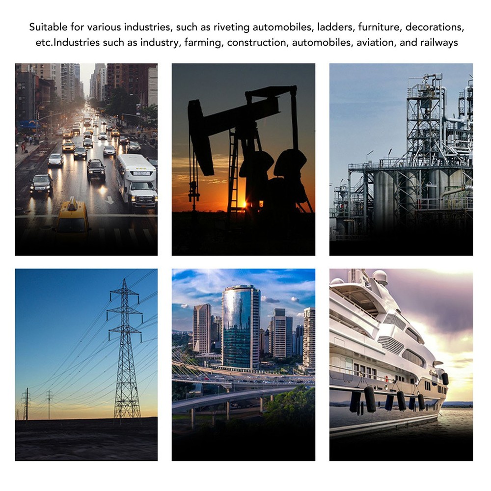 6Pcs Hand Rivet Nut Tool Mandrel Set Efficient For Riveting Application