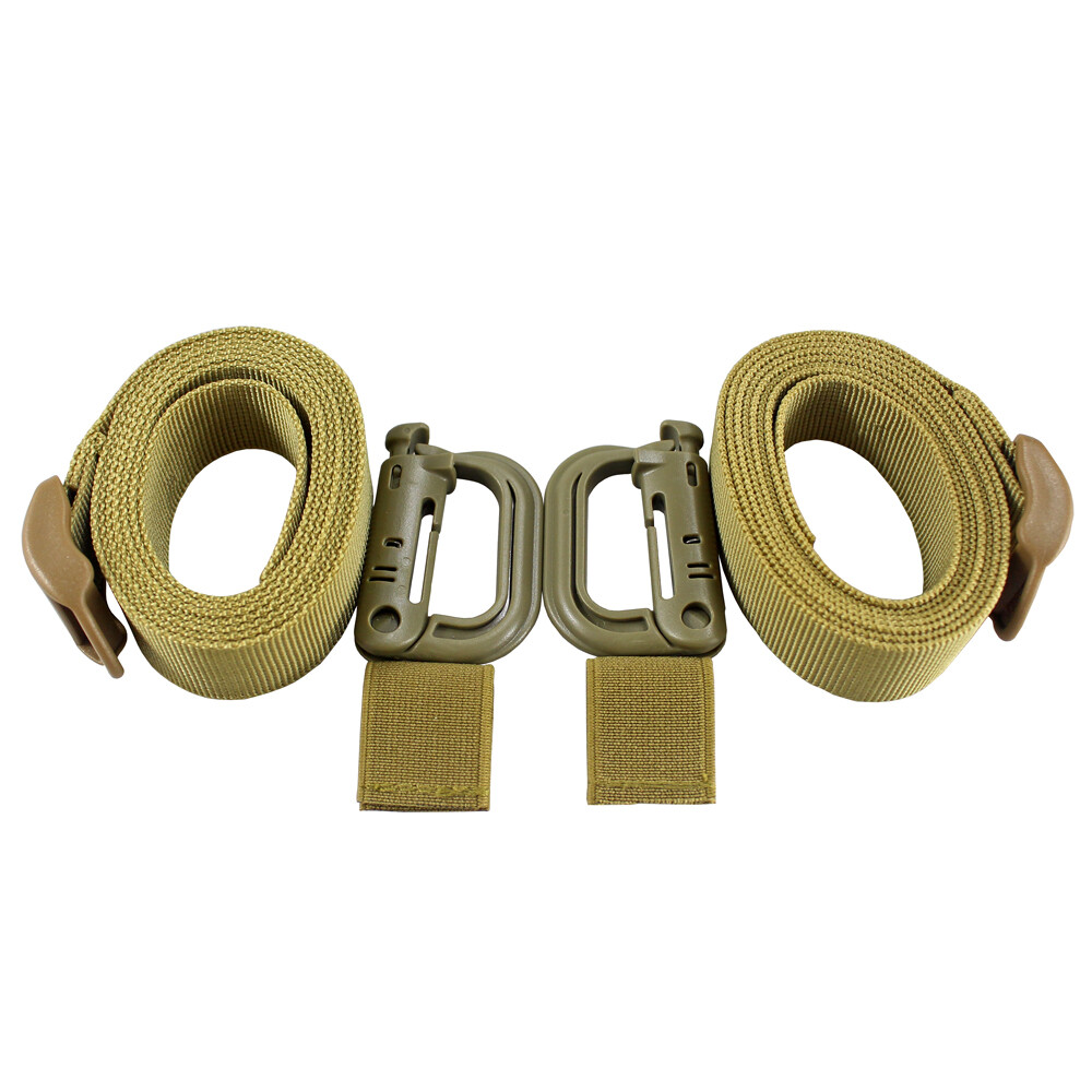 Molle Webbing Backpack Strap 2PCS Heavy Duty Utility Strap with Buckle Set