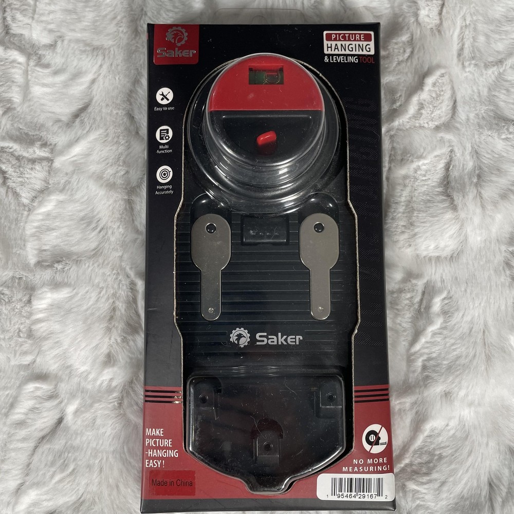 Saker Picture Hanging & Leveling Tool Multi-Function No Measuring Wall Hanger