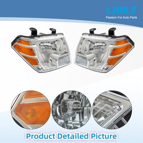 Headlight Headlamp Assembly Halogen Replacement for Frontier 2009-2021 Driver