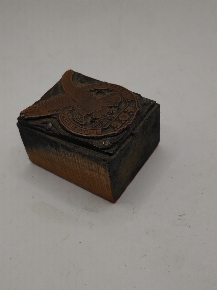 Printing Letterpress Printers Block F.O.E. Eagle