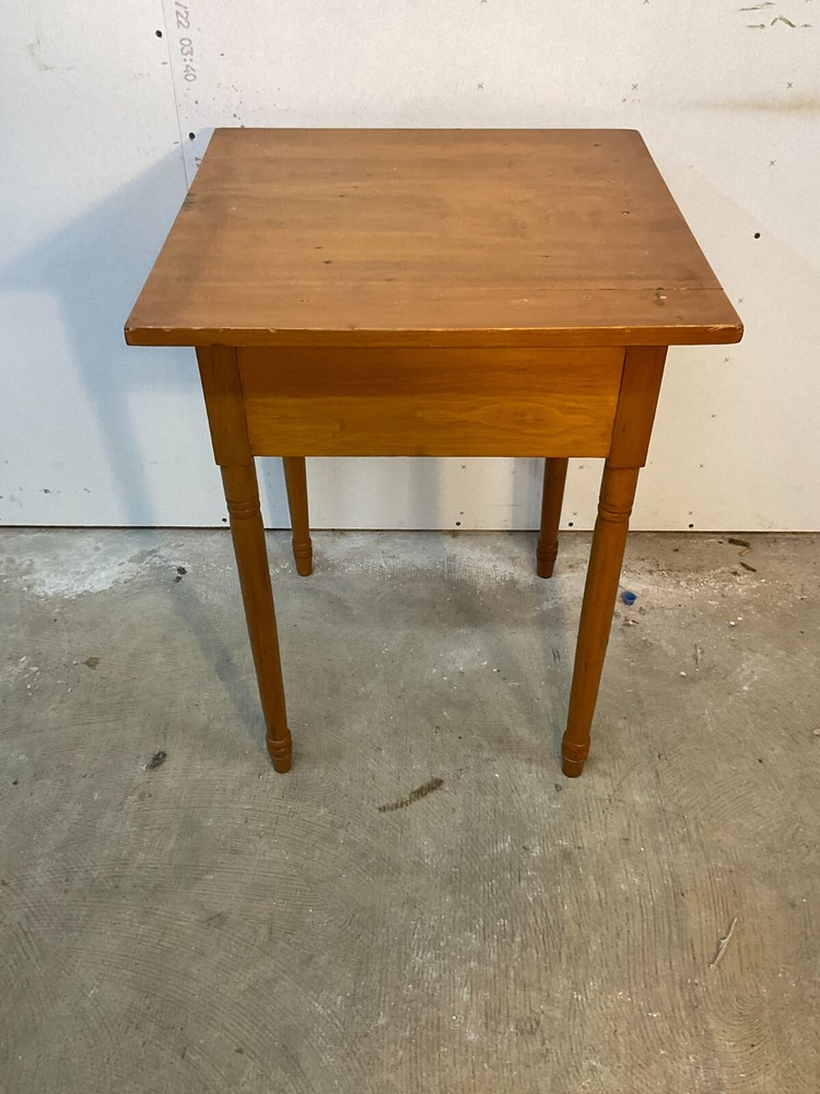 antique night stand Table work sewing sheraton Softwood