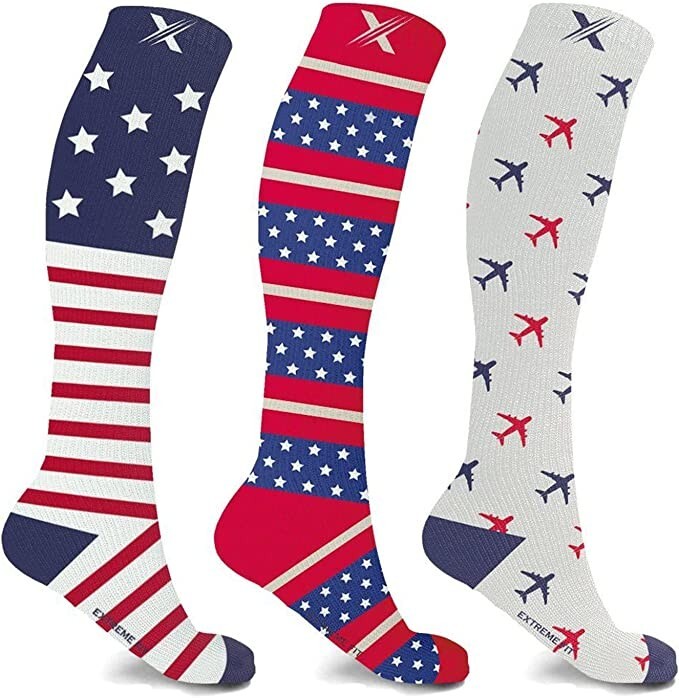 Extreme Fit Graduated Compression Socks Knee Hight 3-Pair Small-Medium