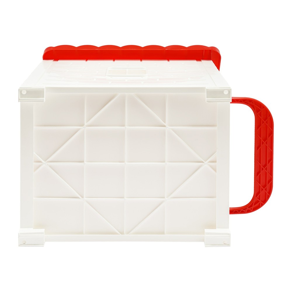 3 PCS Chicken Nesting Boxes Nesting Box with Nesting Pad for Laying Eggs Red