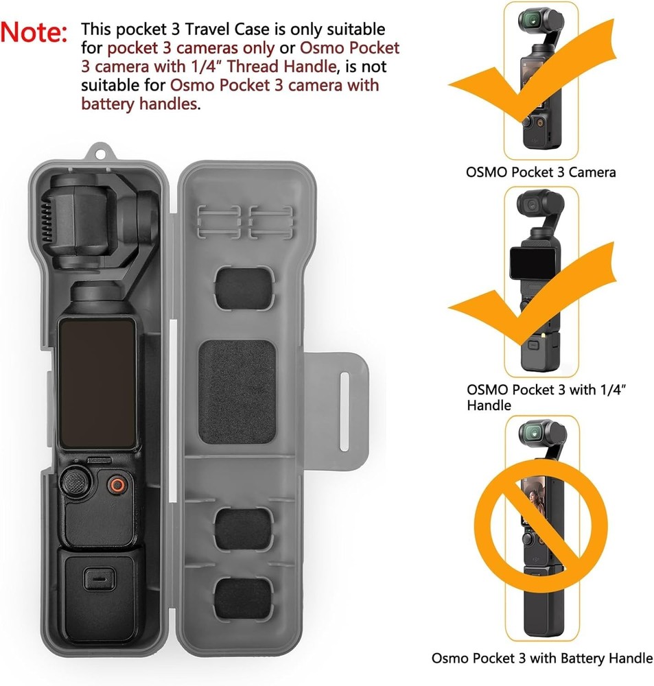 Waterproof Travel Case for DJI Osmo Pocket 3 - Compact Protective Solution