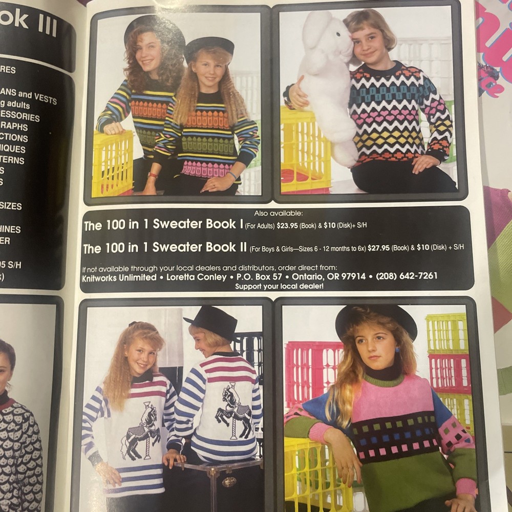5 Knitting Machine Knit Magazines 1990 -2003 #1