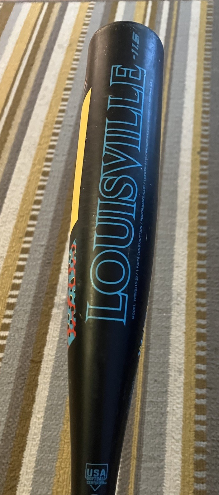 Louisville Slugger Diva Softball Bat 27" 15.5oz Model FPDVD115-22 Drop -11.5