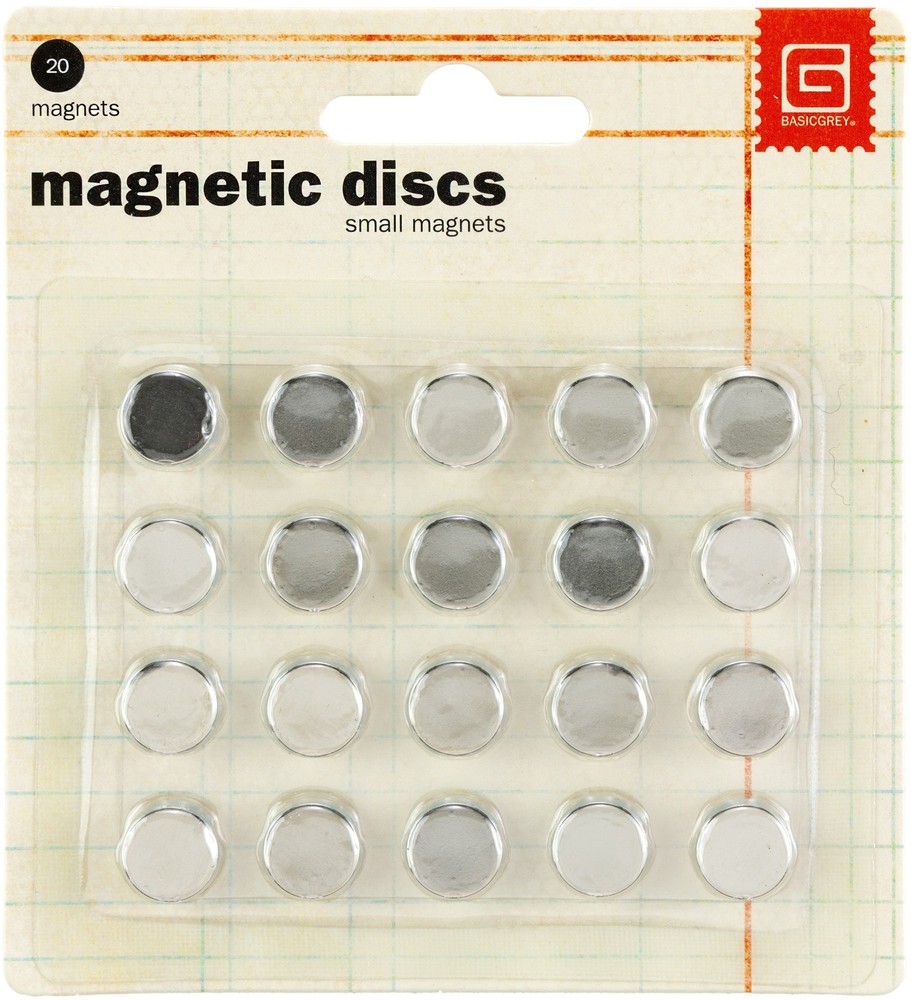 Magnetic Discs .375" 20/Pkg 1/32" Thick