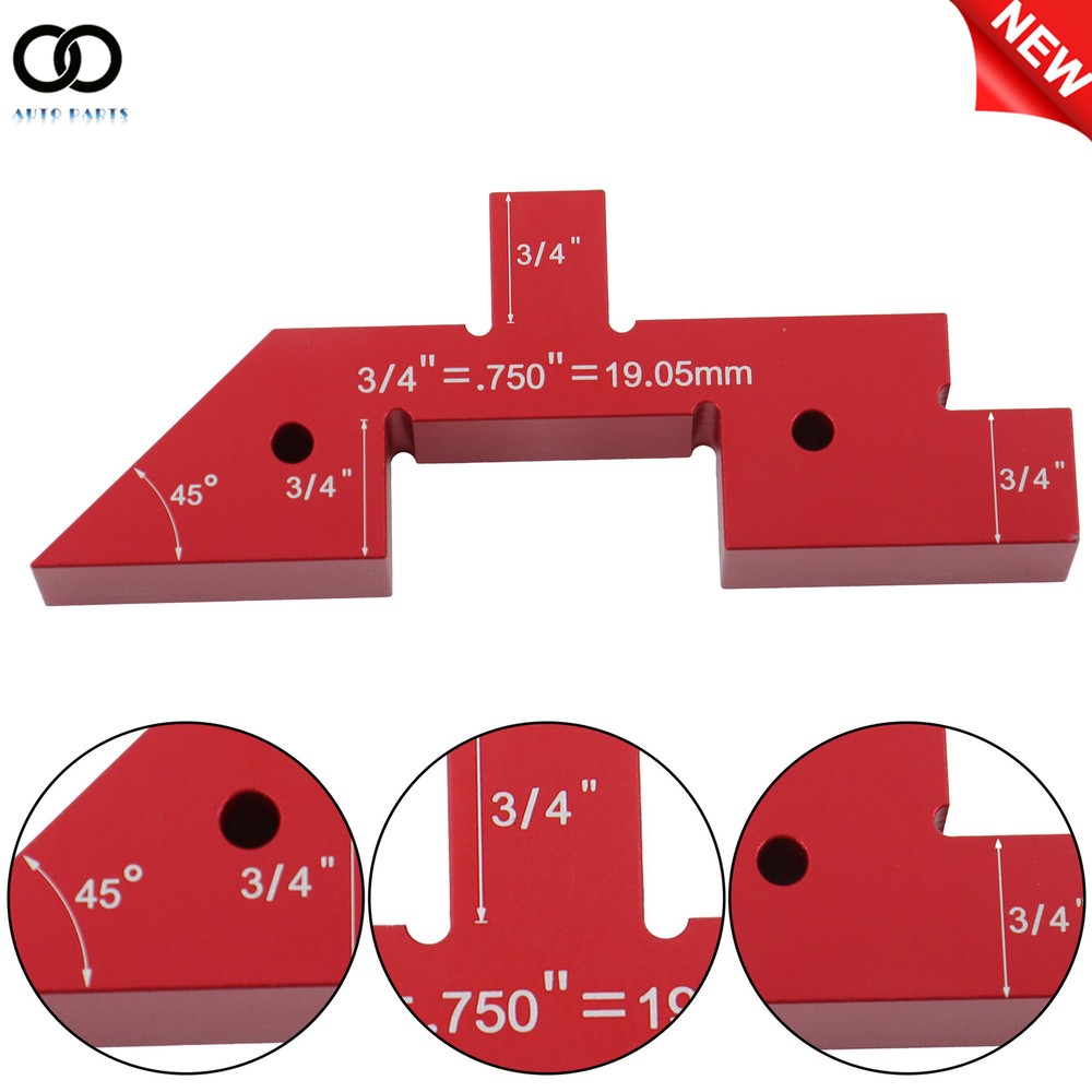 Aluminum Height Gauge Router Table Setup Bars Precision Setup Blocks 14PCS