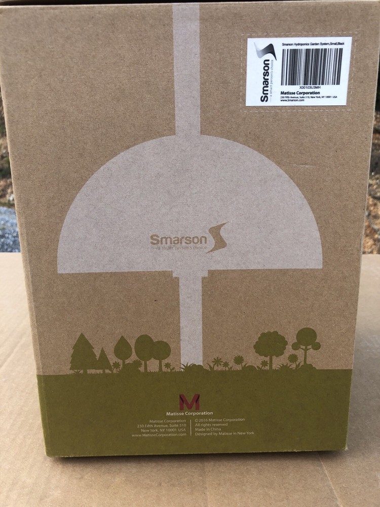 Smarson Hydroponics Garden System, Small, Black In Color.