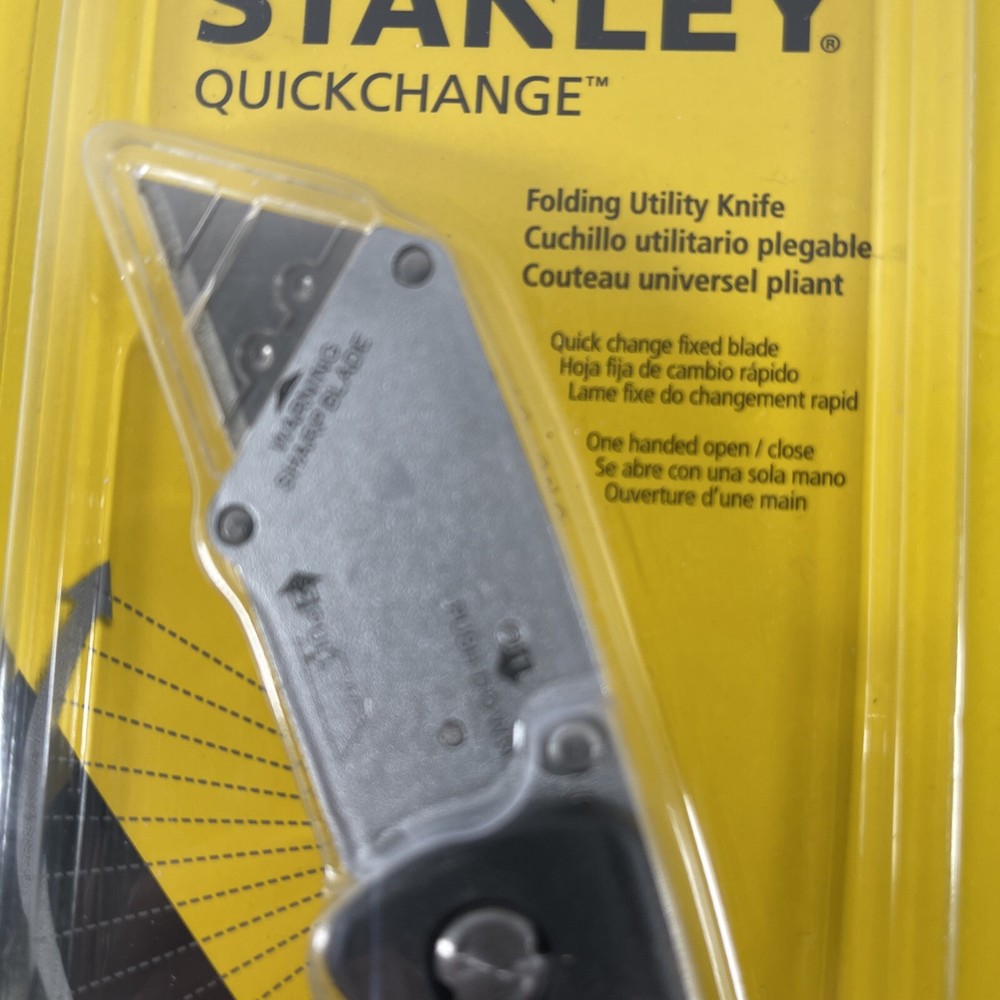 NEW 2016 Stanley Quickchange Fixed Blade Folding Utility Knife #STHT10169