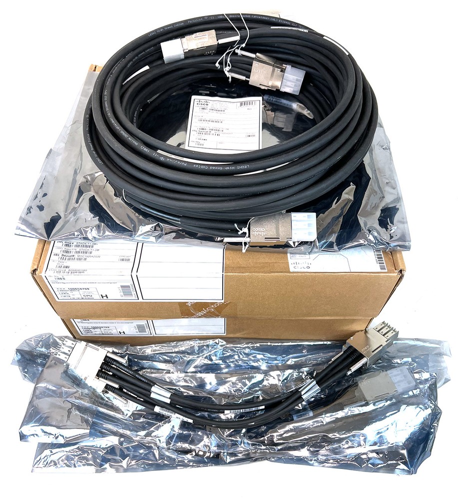 New! 14PCS Cisco Stacking Cables 8x STACK-T1-3M & 6x STACK-T1-50CM