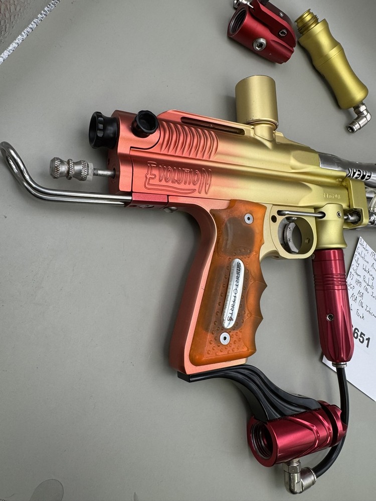 Planet Eclipse Evolution Autococker Sunrise Gold/Red 12"