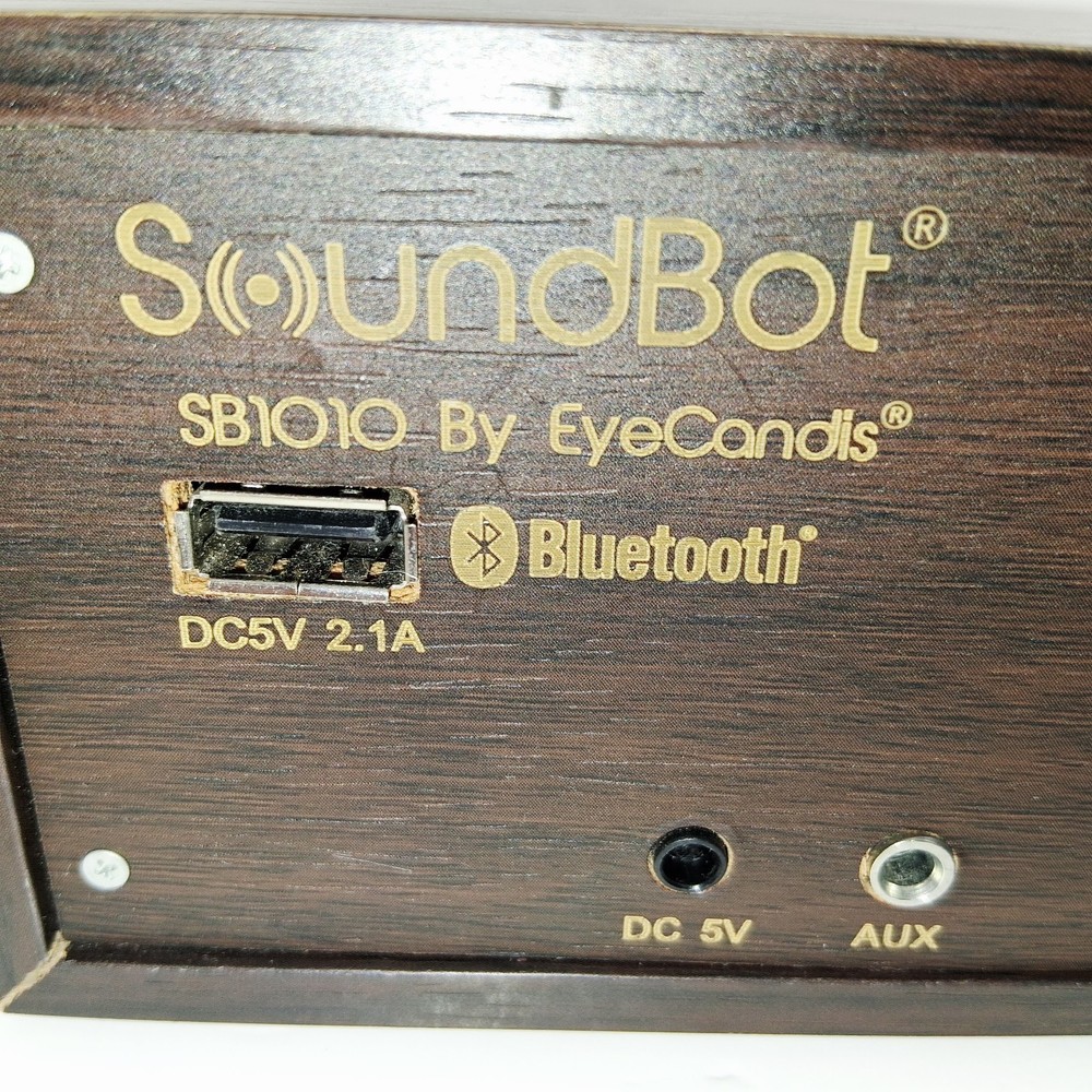 SoundBot 8-in-1 Multi-Function Clock Stereo Bluetooth Audio Speaker Bambo