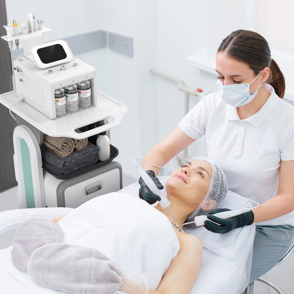 Mobile Medical Trolley, Ultrasound Imaging Scanner Vehicle Beauty Storage Cart