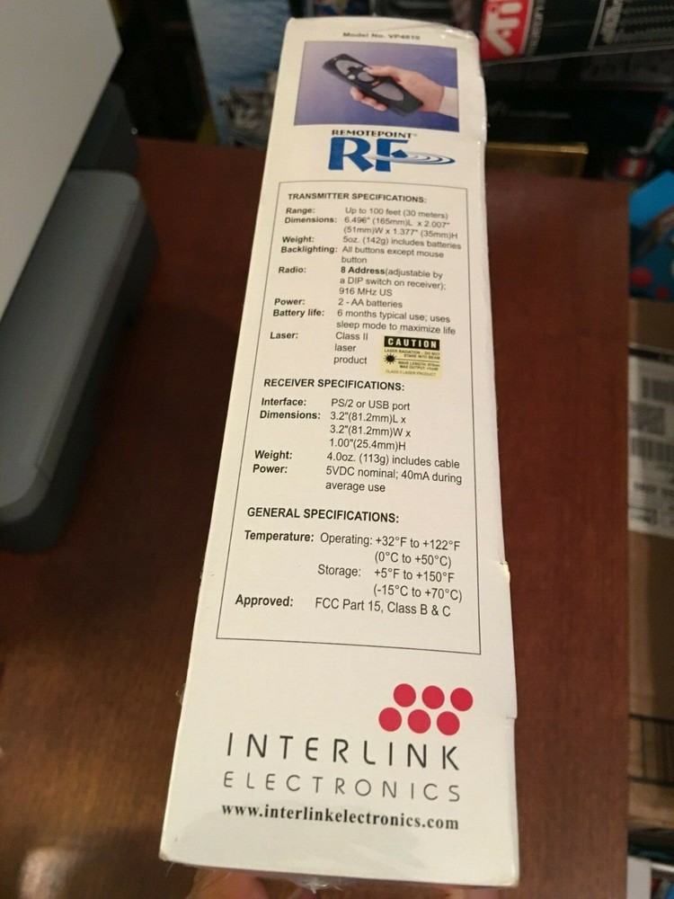Presentation Remote Control Interactive RemotePoint RF VP4810 Brand New Sealed
