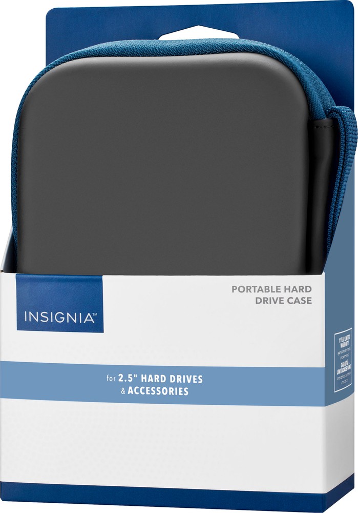 Insignia- Portable Hard Drive Case - Black