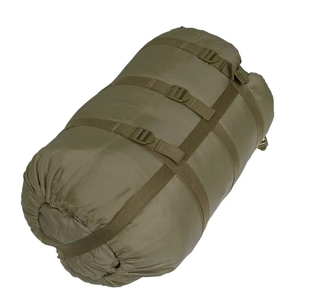 Authentic Austrian Compression Sack Army Surplus Duffel Bag Sleeping Bag OD