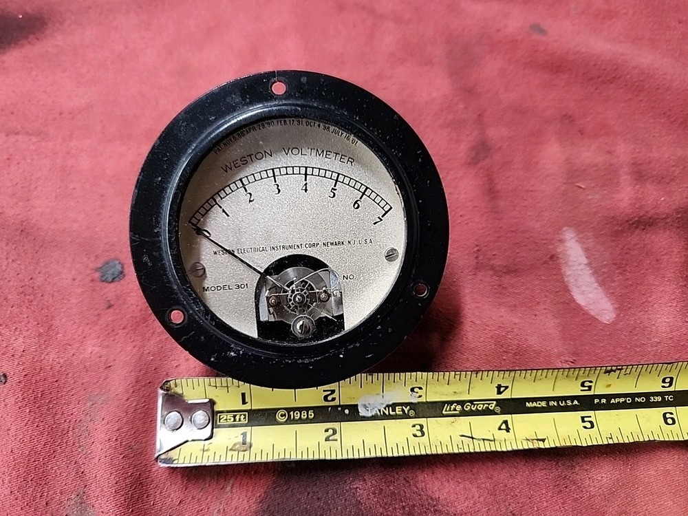 Weston Model 301 Voltmeter 6 Volt - Tested - Working - Accurate