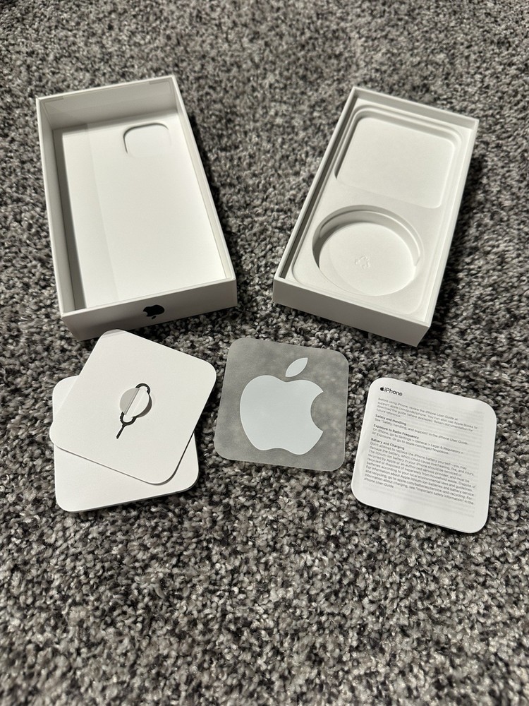 BOX ONLY Original iPhone 13 Midnight 256Gb EMPTY BOX ONLY