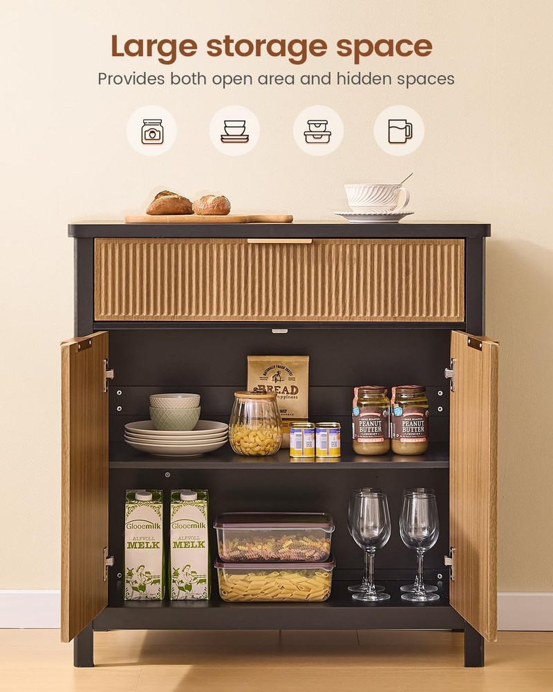 AOGLLATI Sideboard Buffet Storage Cabinet,Buffet Table with Storage & Doors and