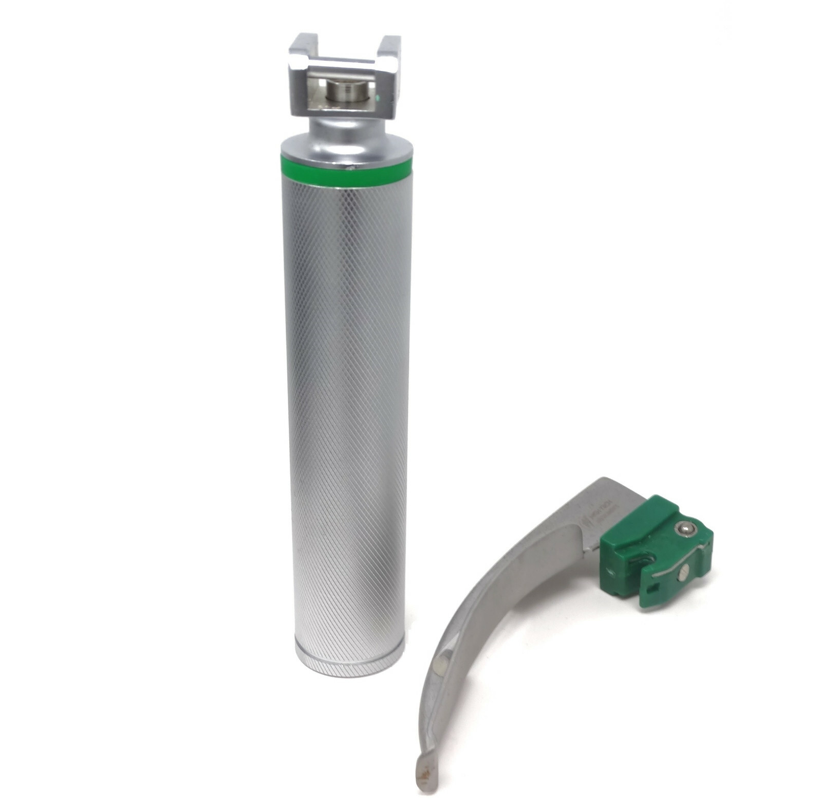 Laryngoscope Set 6 PCS Intubaion Blades + Handle Fiber-Optic Kit with Black Case