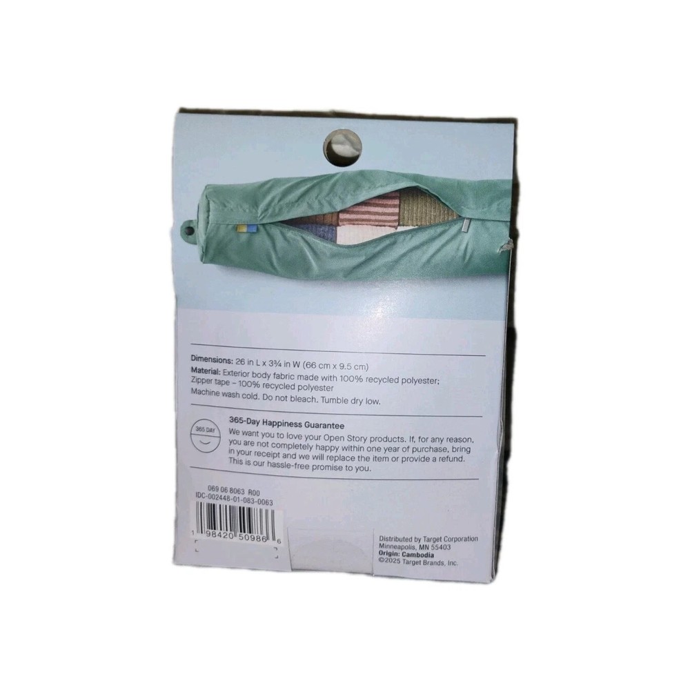 Stuffable Neck Pillow 100% Recycled Polyester New With Box