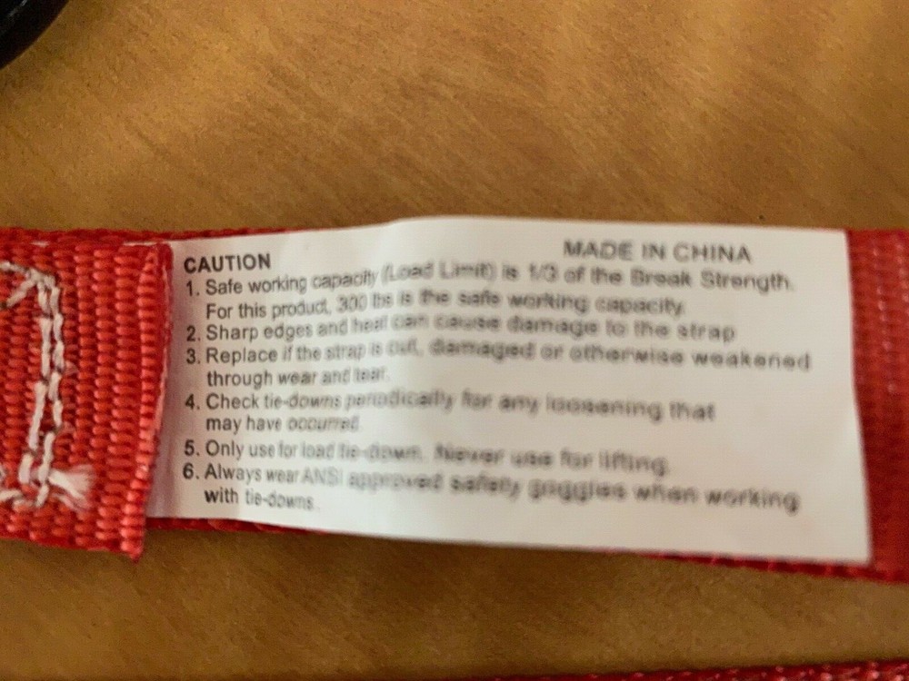 10 ft. Tie Down Rachet Straps