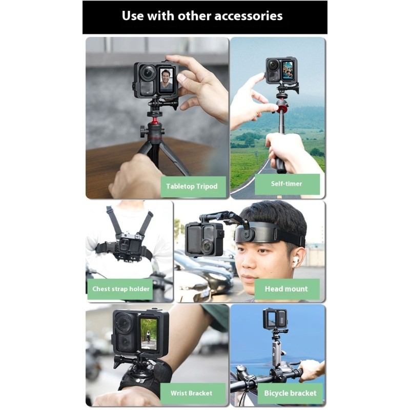 Shockproof Camera Cage Cover For Action Cameras Accessory Compatibility Case