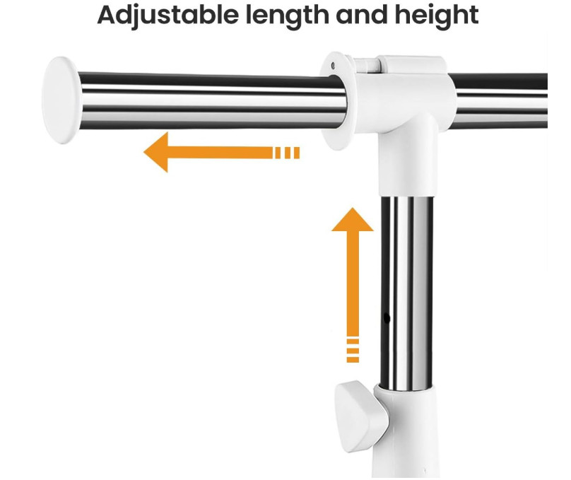 Perchero ajustable para colgar ropa, perchero resistente con ruedas, perchero ro