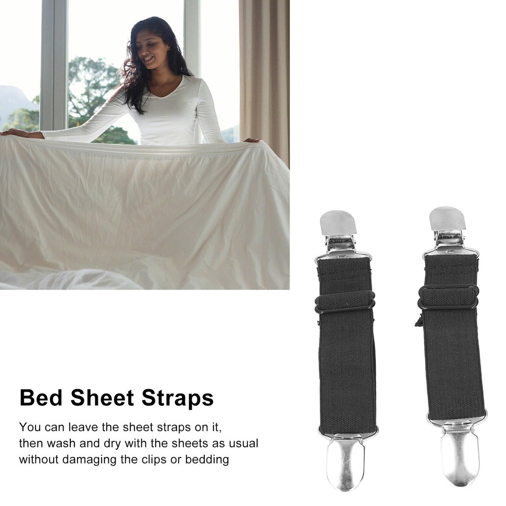 2pcs Sheet Straps Comfortable Reliable Convenient Practical Flexible Elastic