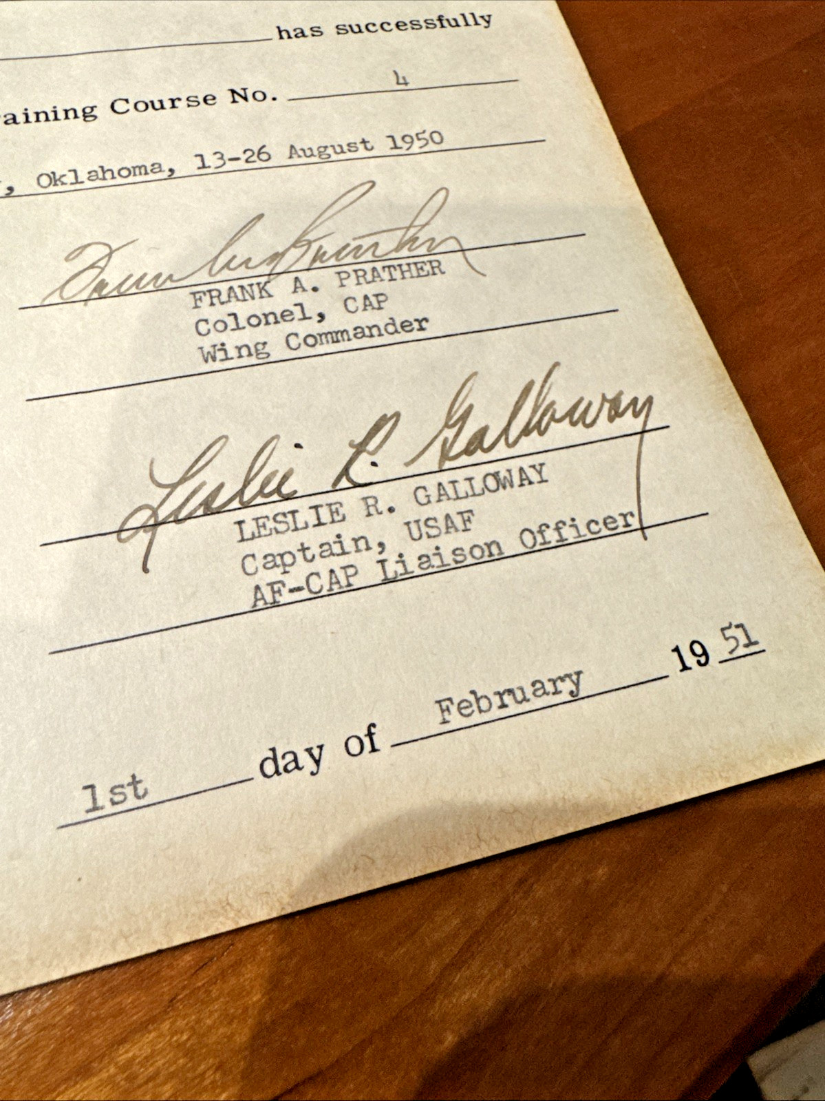 FREE SHIP! Vintage 1951 Civil Air Patrol Pilot Flight Training Certificates