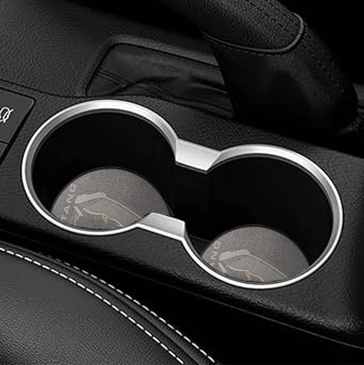 Car Coaster - Mustang DARK HORSE Logo Cup Holder Insert * FREE USA SHIPPING!