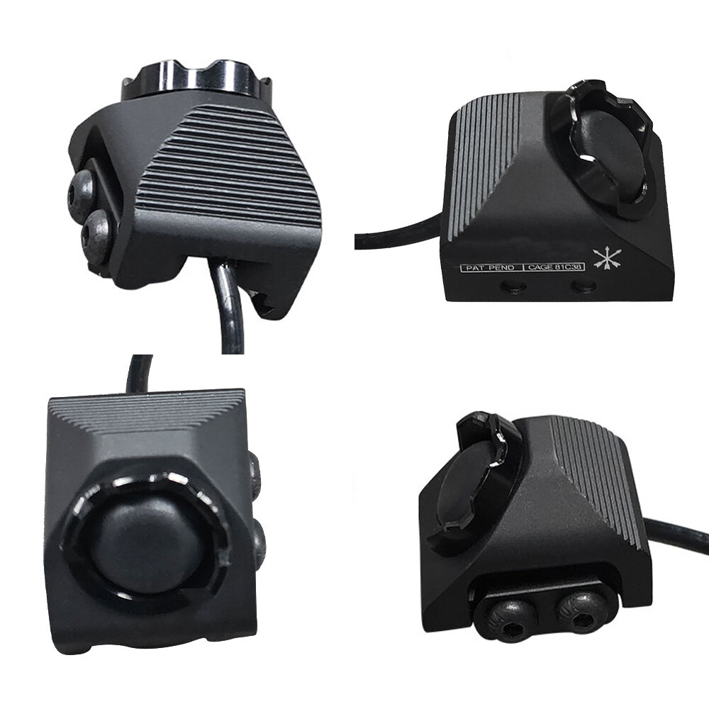 Tactical Hot Button Switch Rail Mount for PEQ-15 Laser Light Accessories