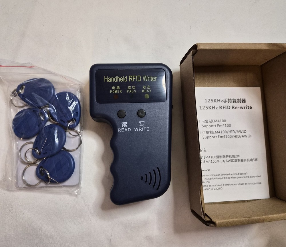 Handheld RFID ID Card Copier Key Reader Writer Duplicator 125KHz+5PCS Tags US