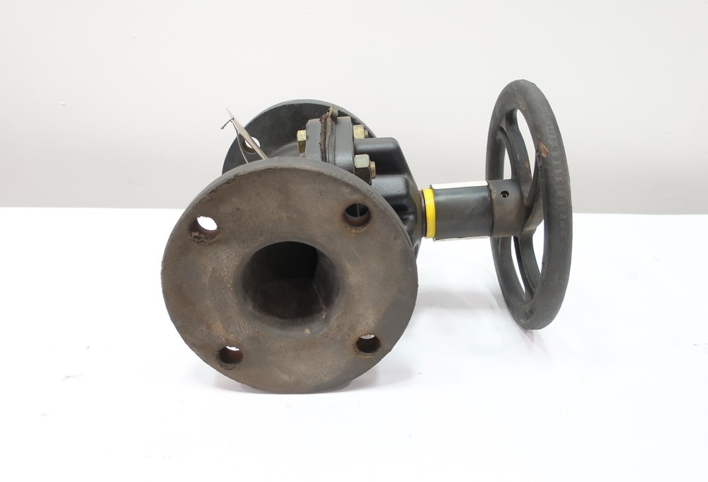 Saunders Flanged Manual Iron Diaphragm Valve 3in