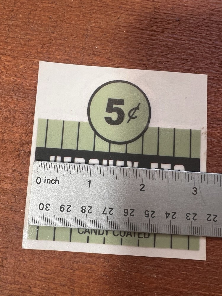 HERSHEY - ETS Candy Machine 5 Cent Sticker