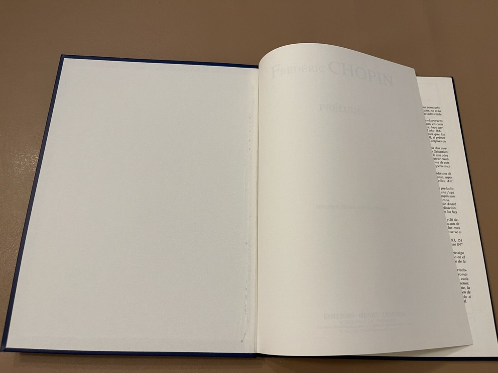 Chopin PRELUDES Score Book