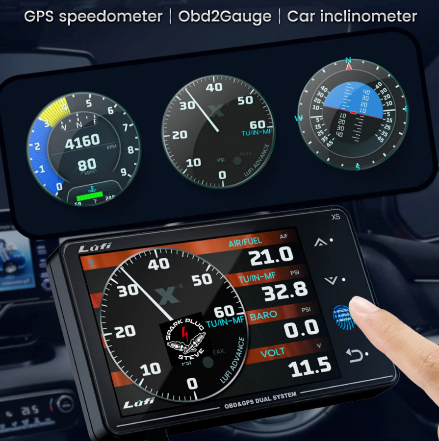 LUFI XS *GENUINE* obd2 & GPS 2025 Model dash display gauge / fault code reader
