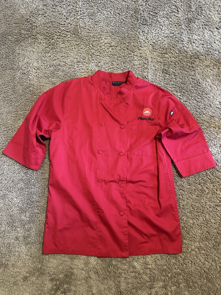 Pizza Hut ChefWorks Morocco double-breasted chef coat size medium