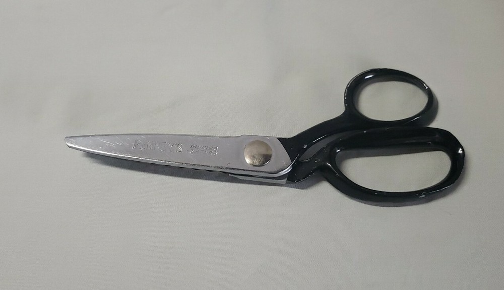 Vintage Penney’s Pinking Shears Sewing Tools Sharp Fabric Zigzag Scissors