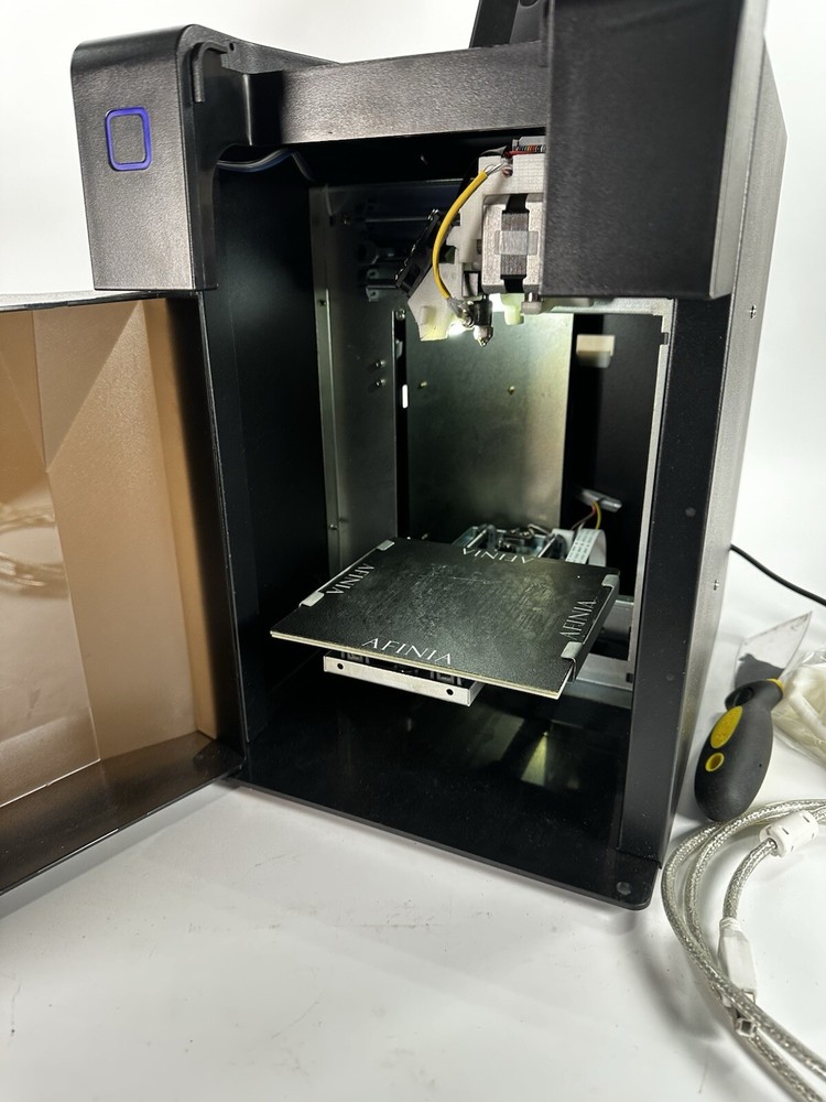 Tiertime UP Mini 3D Printer Used Powers On Untested Otherwise With Box Cables