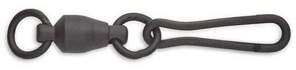 Sampo Double Welded Solid Ring Mcrosco Snap #6 Black 12 Per Pack - 6102-6D